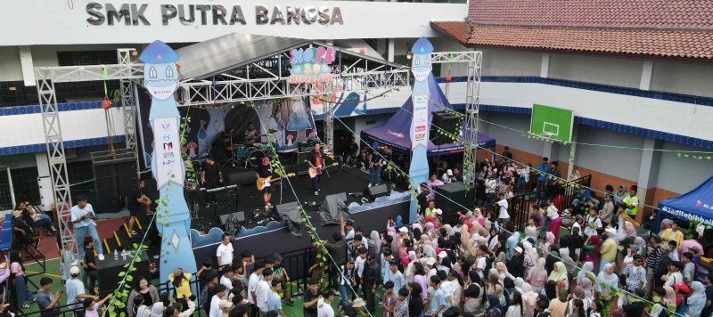 pee wee gaskin dan idgitaf di SMK Putra Bangsa 2