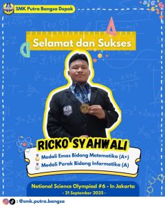 Ricko SMK Putra Bangsa Depok juara olimpiade